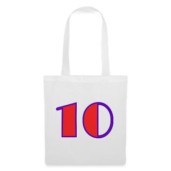 10. 10 YEARS. 10th ANNIVERSARY. 10 YEAR ANNIVERSARY. - Tote Bag - white - Front