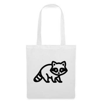 raccoon - Tote Bag - white - Front