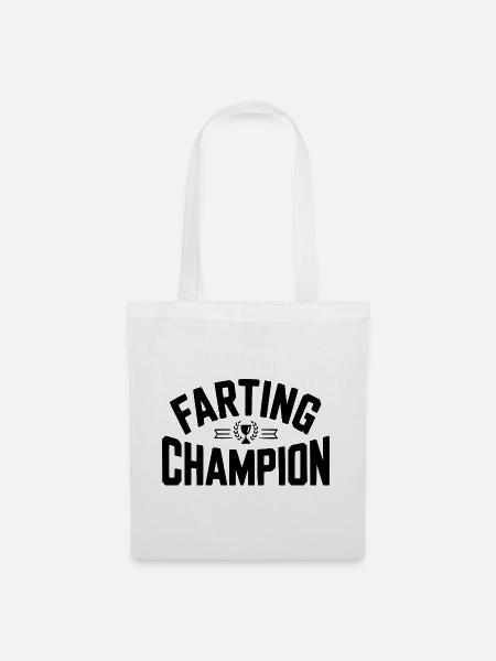 Furz-Champion - Stoffbeutel - Weiß