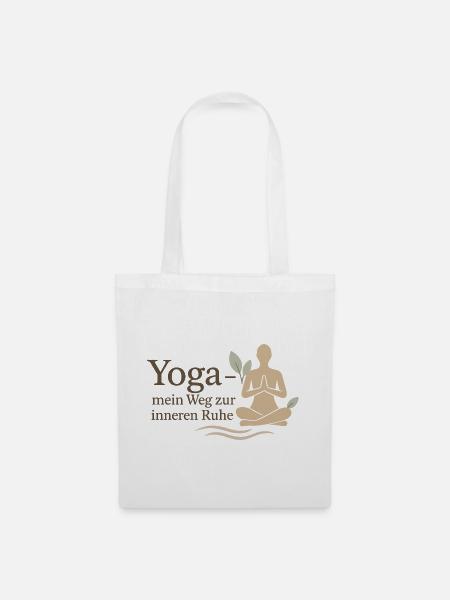 Yoga Weg Zur Inneren Ruhe - Stoffbeutel - Weiß