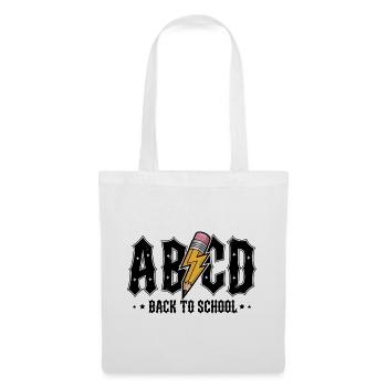 Graffiti ABCD de la rentrée scolaire - Sac en tissu - blanc - Devant