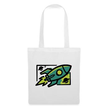 Rocket Graffiti Graphic - Tote Bag - white - Front