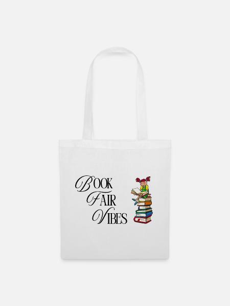 Nur Buchmesse-Vibes - Stoffbeutel - Weiß