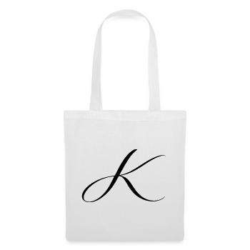 Name mit Anfangsbuchstabe K Klara Karl Kevin Kira - Stoffbeutel - Weiß - Vorne