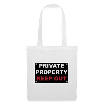 private property - Stoffbeutel - Weiß - Vorne