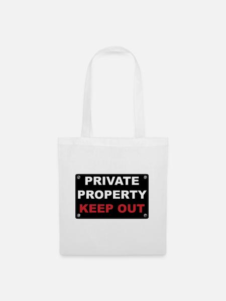 private property - Stoffbeutel - Weiß