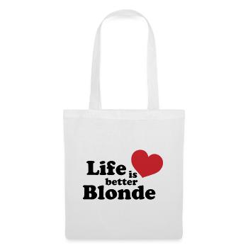 Blonde Life - Stoffbeutel - Weiß - Vorne