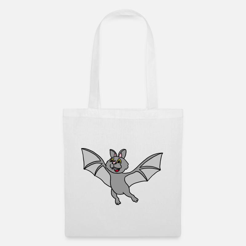 Fledermaus, Vampir, Halloween, bat - Stoffbeutel - Weiß