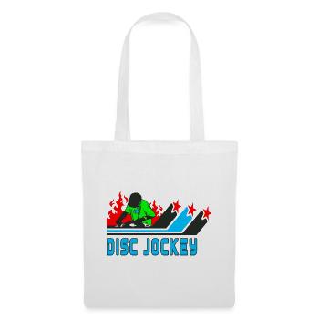 Disc Jockey / DJ / Geschenk / Geschenkidee - Stoffbeutel - Weiß - Vorne