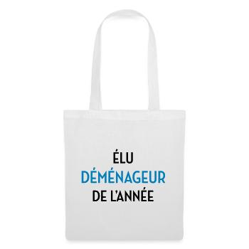 Déménageur / Déménagement / Déménager / Camion - Sac en tissu - blanc - Devant