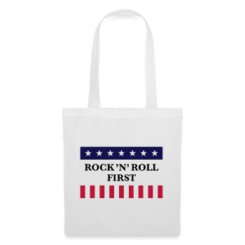 Rock 'n' Roll First (Music / USA / America) - Tote Bag - white - Front