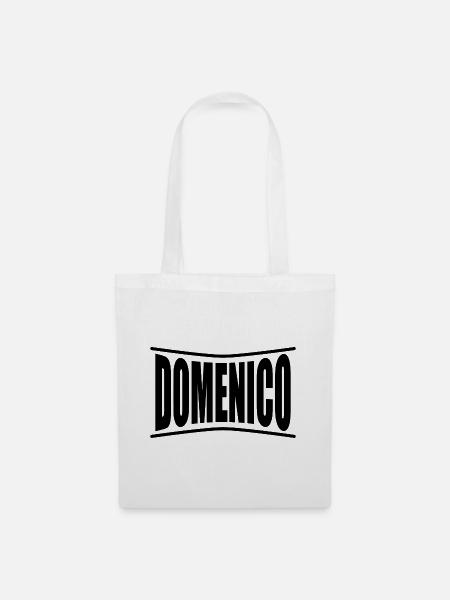 Domenico T-Shirt Geschenkidee - Stoffbeutel - Weiß