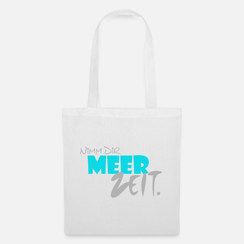 Nimm Dir MEER ZEIT. - Stoffbeutel - Weiß