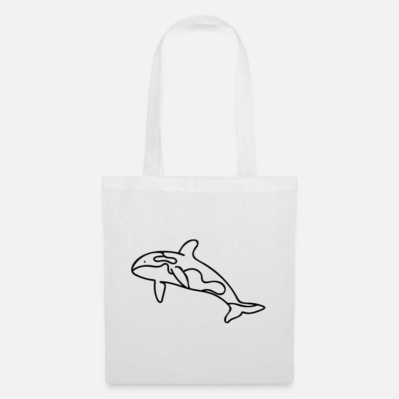 Killerwal - Orca - Stoffbeutel - Weiß