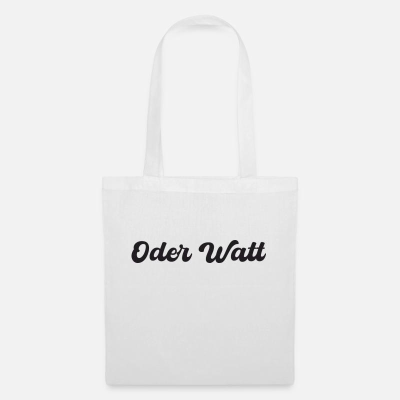 Slogan « Oder Watt » de la région de la Ruhr - Sac en tissu - blanc