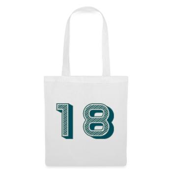 18. 18 YEARS OLD. 18th ANNIVERSARY - Tote Bag - white - Front