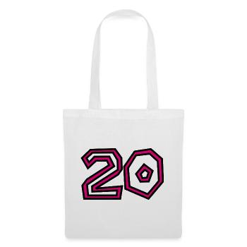 20. 20 YEARS. 20th ANNIVERSARY. 20 YEARS ANNIVERSARY. - Tote Bag - white - Front