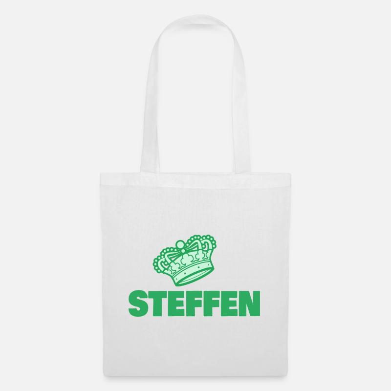 Vorname Steffen - Stoffbeutel - Weiß