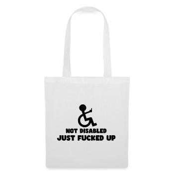 Not disabled, just completely confused! # - Tote Bag - white - Front