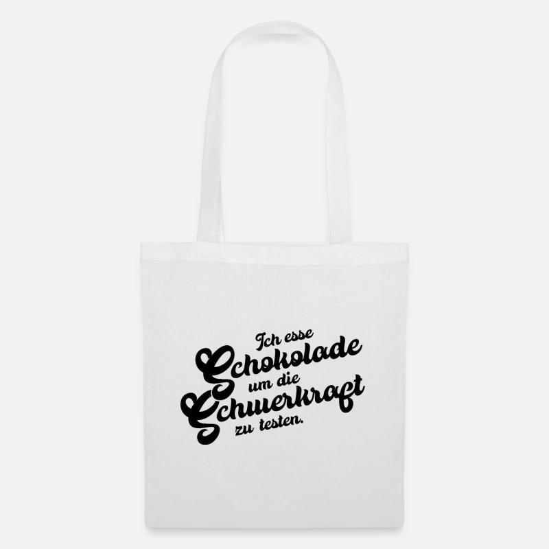 Chocolate Gravity Test - Tote Bag - white