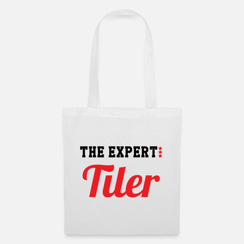 Expert tiler – pro tile laying precision - Tote Bag - white