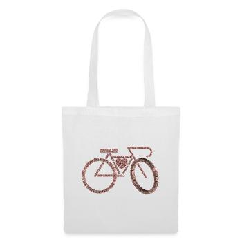 Langues vélo-parlées de la Saint-Valentin V1 - Sac en tissu - blanc - Devant