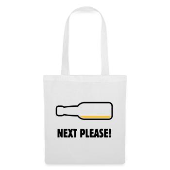 Suivant, s’il vous plaît ! (Bière / Bière / Pourrie 2C) - Sac en tissu - blanc - Devant