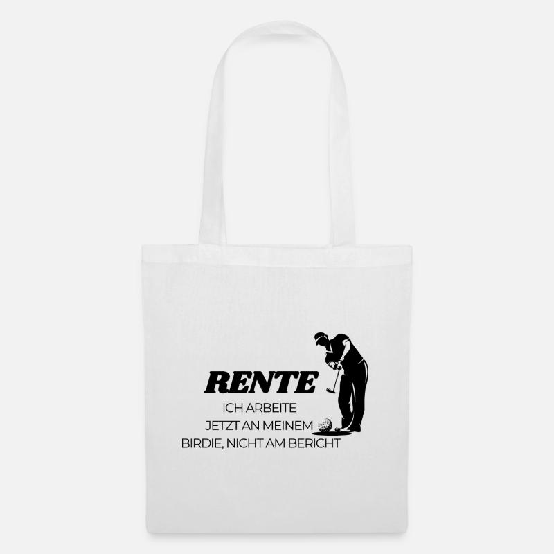 Golfer in Rente  - Stoffbeutel - Weiß