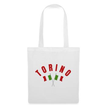 Torino Crest with Italian Flags - Tote Bag - white - Front
