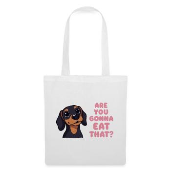 Are You going to Eat That Dachshund Humor - Tote Bag - white - Front