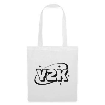 Y2K Nostalgie Neon Sparkle - Stoffbeutel - Weiß - Vorne
