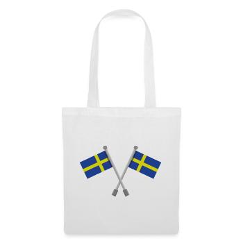 Schwedische Flagge - Stoffbeutel - Weiß - Vorne