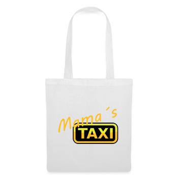 Humorvolles Mamas Taxi Schild - Stoffbeutel - Weiß - Vorne