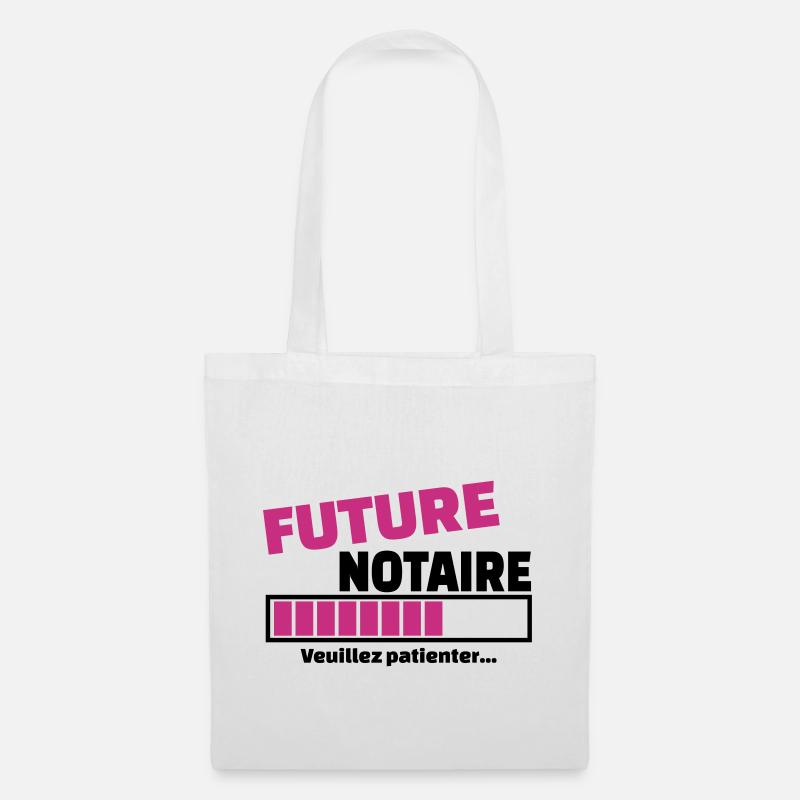 future notaire - Sac en tissu - blanc
