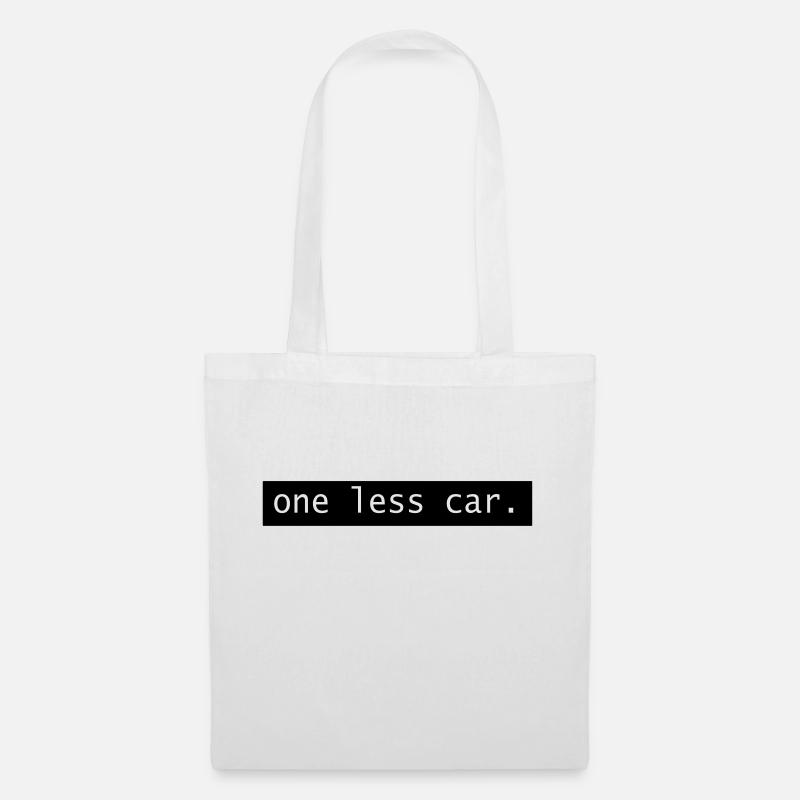 One Less Car - Tote Bag - white