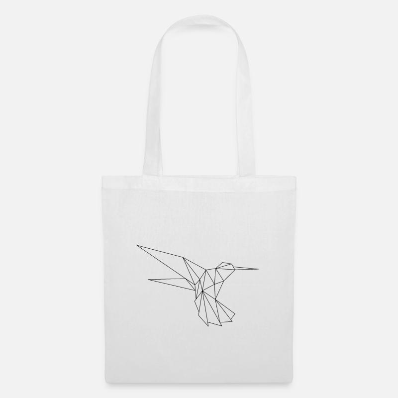 Vogel Formen geometrisch - Stoffbeutel - Weiß