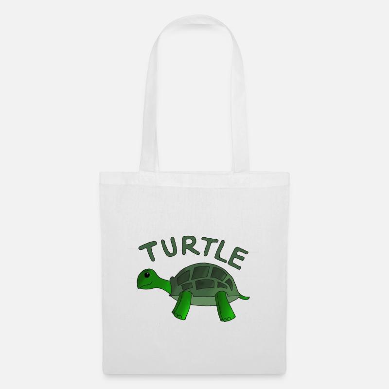 Turtle - Stoffbeutel - Weiß