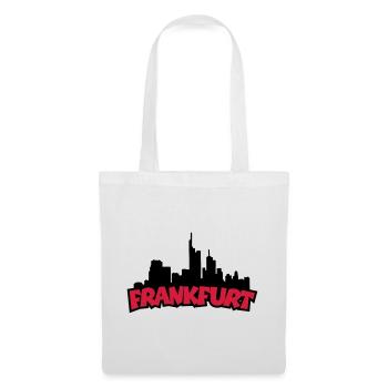 Frankfurt Skyline (Black / Red) - Tote Bag - white - Front