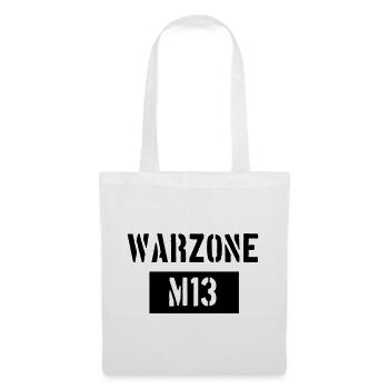Warzone M13 - Gamer TShirt Merch Fanartikel Gamer - Sac en tissu - blanc - Devant