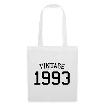 Millésime 1993 - 30 ans, cadeau 30e anniversaire - Sac en tissu - blanc - Devant