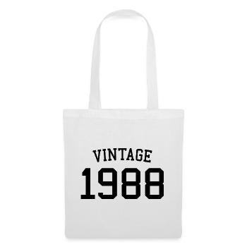 Vintage 1988 - 34 Years Old, 34th Birthday Gift - Tote Bag - white - Front