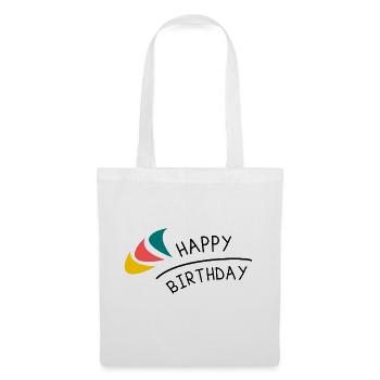 JAHRESTAG. ALLES GUTE ZUM GEBURTSTAG!. ALLES GUTE ZUM GEBURTSTAG!. - Stoffbeutel - Weiß - Vorne