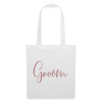 Groom Cool Matching Couple Wedding Party Mariage - Sac en tissu - blanc - Devant