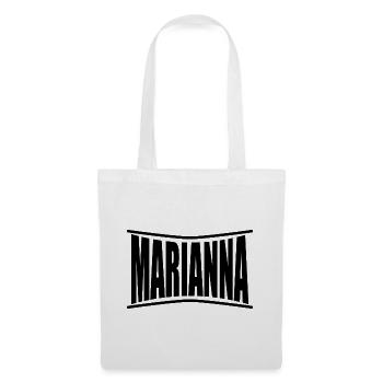 nom t-shirt Marianna t-shirt idée cadeau - Sac en tissu - blanc - Devant