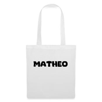 Name - Matheo - Stoffbeutel - Weiß - Vorne