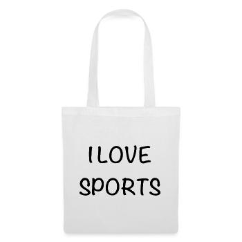 I love sports - Tote Bag - white - Front