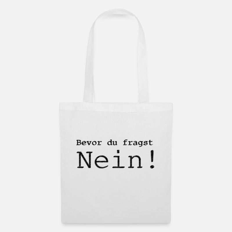 Nein - Stoffbeutel - Weiß