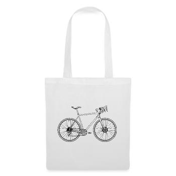Road Bike Minimal Art Retro – Pure Speed - Tote Bag - white - Front