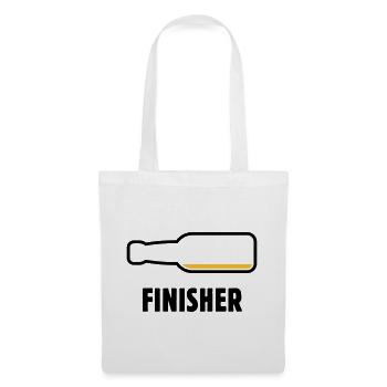 Finisher (beer / beer / beer drinker / POS 2C) - Tote Bag - white - Front