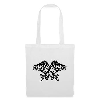 Brochet - Sac en tissu - blanc - Devant